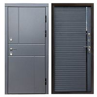 Termo door Входная металлическая дверь с терморазрывом Сибирь термо премиум Вертикаль grey porte black