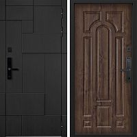 Входная дверь Command doors Cyber tetris black 17.02 Темный Дуб