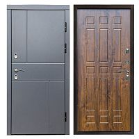 Termo door Входная металлическая дверь с терморазрывом Сибирь термо премиум Вертикаль grey Спарта дуб