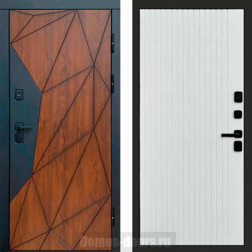 Termo door Входная дверь Геометрия Flat белый софт Termo door Входная дверь Геометрия Flat белый софт