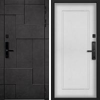Входная дверь Command doors Cyber tetris grey 38.02 Белый матовый