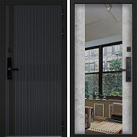 Входная дверь Command doors cyber matrix grey 3z бетон молочный