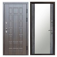 Termo door Входная металлическая дверь с терморазрывом Сибирь термо премиум Виргиния венге Зеркало бетон темный
