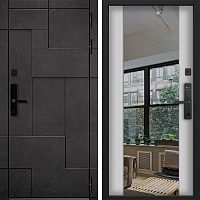 Входная дверь Command doors Cyber tetris grey 3Z Белый Матовый