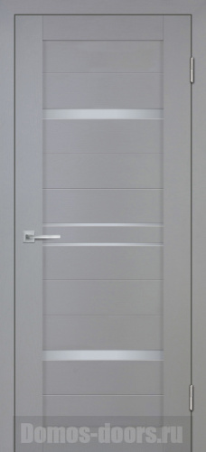 STABILE PORTE Дверь Деко-18 nanotex soft серый тик со стеклом