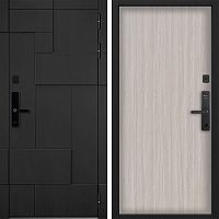 Входная дверь Command doors Cyber tetris black 00 Белая лиственница