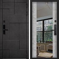 Входная дверь Command doors Cyber tetris grey 3z бетон молочный
