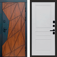 Termo door Входная дверь Геометрия Классика белый матовый
