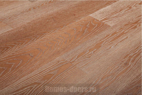 Коричневая паркетная доска Baum Comfort Ясень Барокко (16) на основе HDF