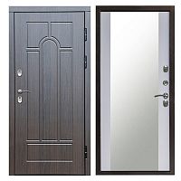 Termo door Входная металлическая дверь с терморазрывом Сибирь термо премиум Модена венге Зеркало белый софт
