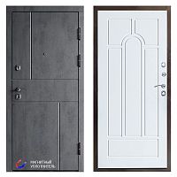 Termo door Входная дверь Вертикаль бетон Арка лиственница