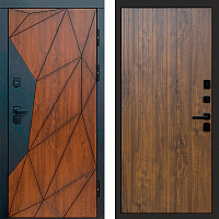 Termo door Входная дверь Геометрия Flat дуб