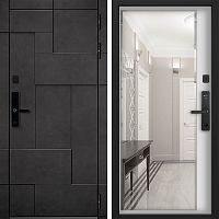 Входная дверь Command doors Cyber tetris grey 116Z белый матовый