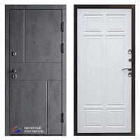 Termo door Входная дверь Вертикаль бетон Лиственница премиум