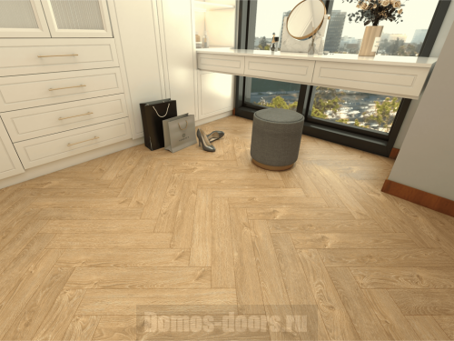 ICON FLOOR Дуб Оскар (Oak Oskar) PURPLE SPC кварцвинил, 43 класс, толщина 4 мм, ёлочка