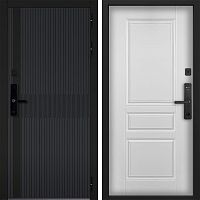 Входная дверь Command doors cyber matrix grey 02 Белый Матовый