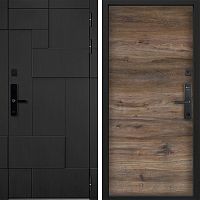 Входная дверь Command doors Cyber tetris black 00 Дуб Бомонт