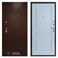Termo door Входная дверь Техно медь Классика белое дерево