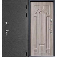Входная дверь Command Doors Сибирь термо графит букле 17.02 Сандал Белый