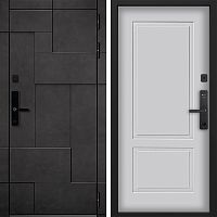 Входная дверь Command doors Cyber tetris grey 05 Белый матовый