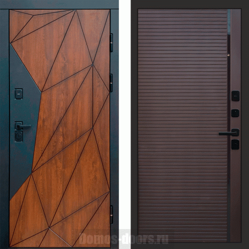 Termo door Входная дверь Геометрия porte шоколад