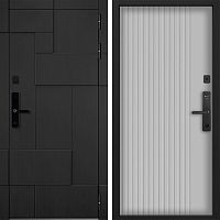 Входная дверь Command doors Cyber tetris black 03 Белый матовый