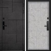 Входная дверь Command doors Cyber tetris grey 38 Бетон молочный