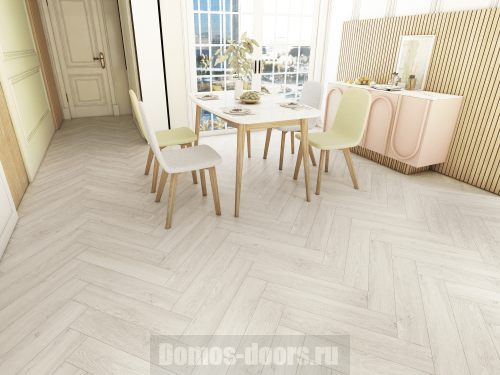 ICON FLOOR Дуб Нувель (Oak Nouvel) PURPLE SPC кварцвинил, 43 класс, толщина 4 мм, ёлочка фото 2