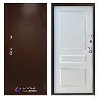 Termo door Входная дверь Техно медь классика белый матовый