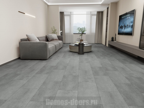 ICON FLOOR Бетон Уорхол (Concrete Warhall) MARBLE XL SPC кварцвинил, 43 класс, толщина 5 мм фото 5
