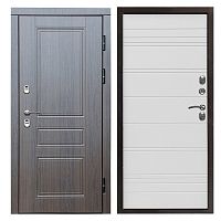 Termo door Входная металлическая дверь с терморазрывом Сибирь термо премиум Орегон венге white line