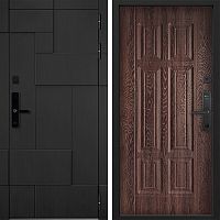 Входная дверь Command doors Cyber tetris black 15 Дуб коньяк