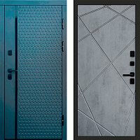 Termo door Входная дверь Simple Графит Лучи бетон темный