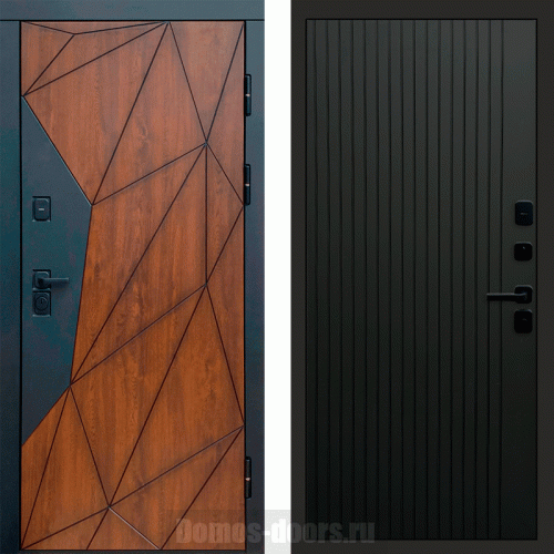 Termo door Входная дверь Геометрия Flat черный кварц Termo door Входная дверь Геометрия Flat черный кварц